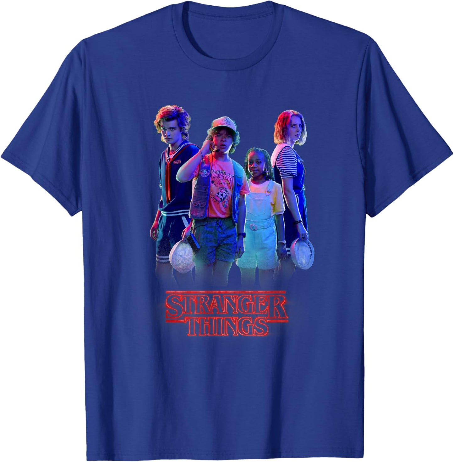 Stranger Things Vintage Steve & Robin Scoops Ahoy Babysitter T-Shirt - T-Shirt | Royal