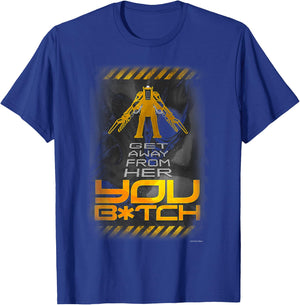 P-5000 Powered Work Loader Get Away From Her Logo T-Shirt - T-Shirt | Royal
