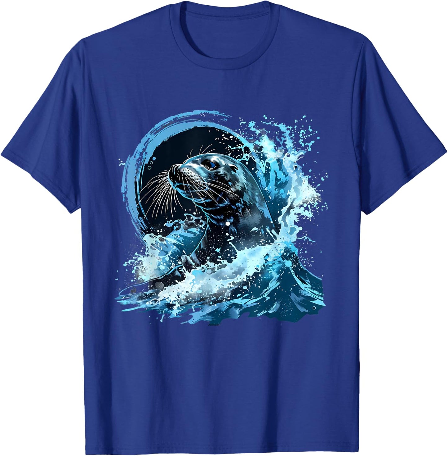 Seal Marine Mammal Ocean Sea Animal Sea Ocean Seal Artwork T-Shirt - T-Shirt | Royal