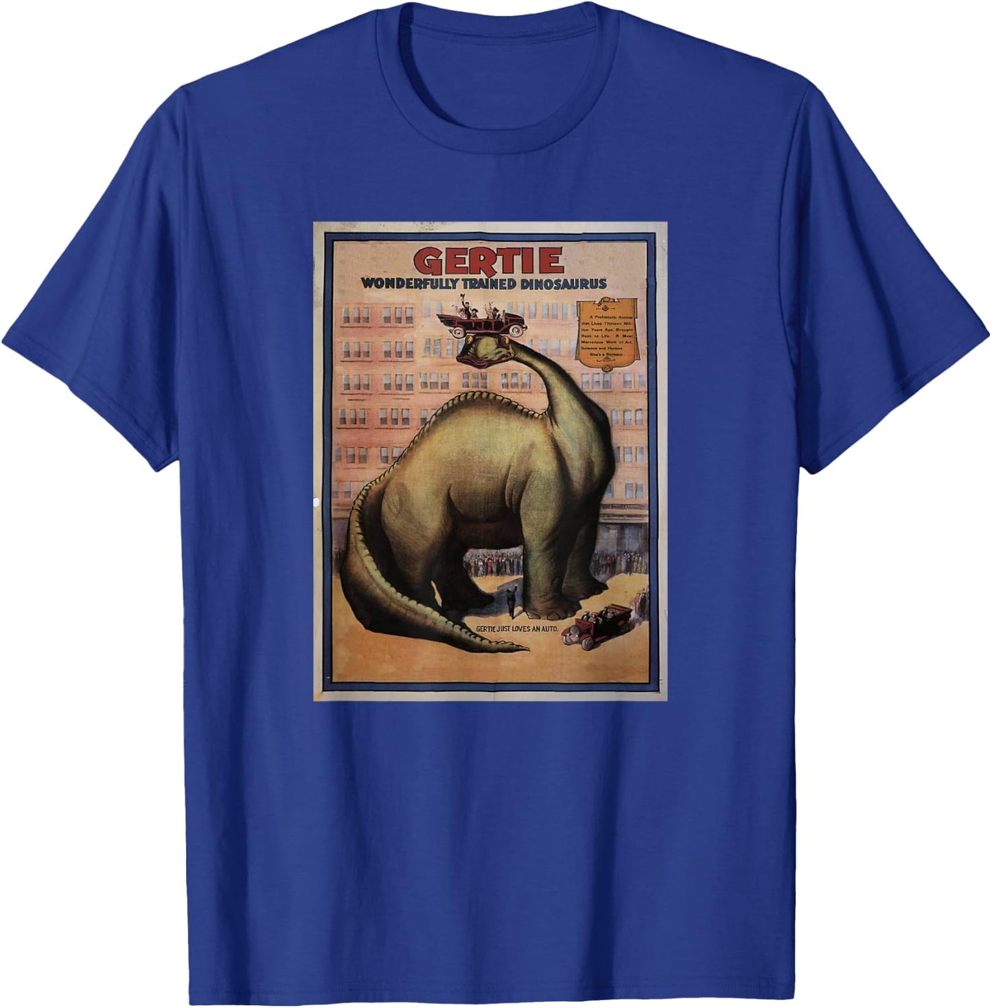 Gertie the Dinosaur T-Shirt - T-Shirt | Royal
