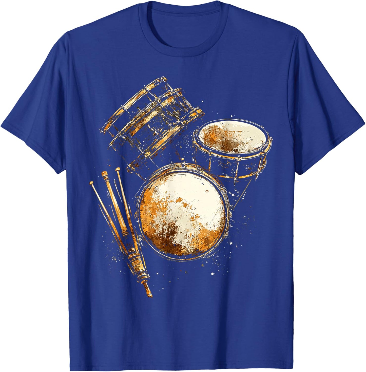 Percussion Music Instrument Graphic Artwork Percussion T-Shirt - T-Shirt | Royal