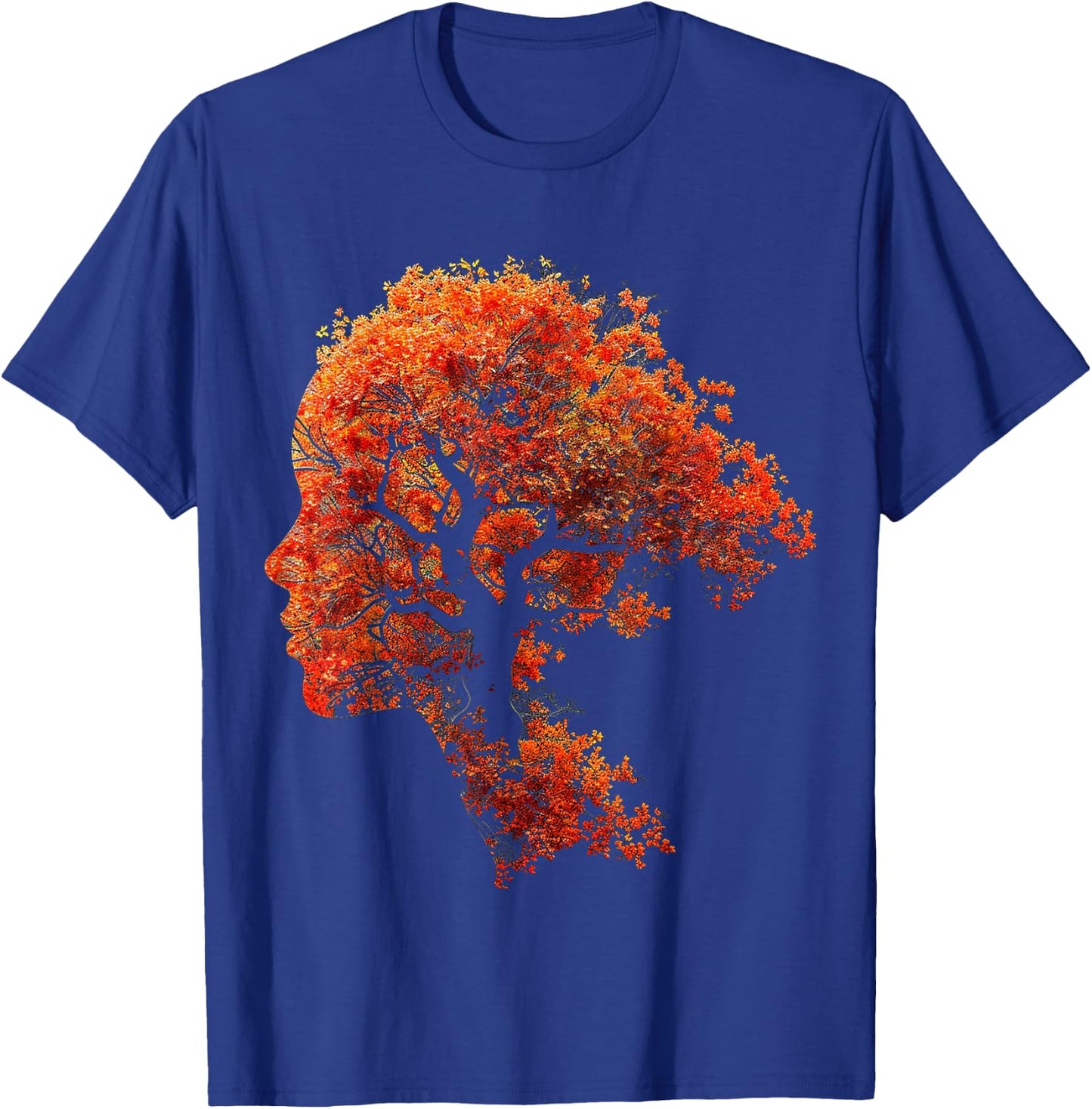 Tree Art Natur Grafik Frauen Gesicht Motiv Baum T-Shirt - T-Shirt | Royal