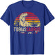 TobiasSaurus Birthday Funny Personalized Dinosaur T Rex Name T-Shirt - T-Shirt | Royal
