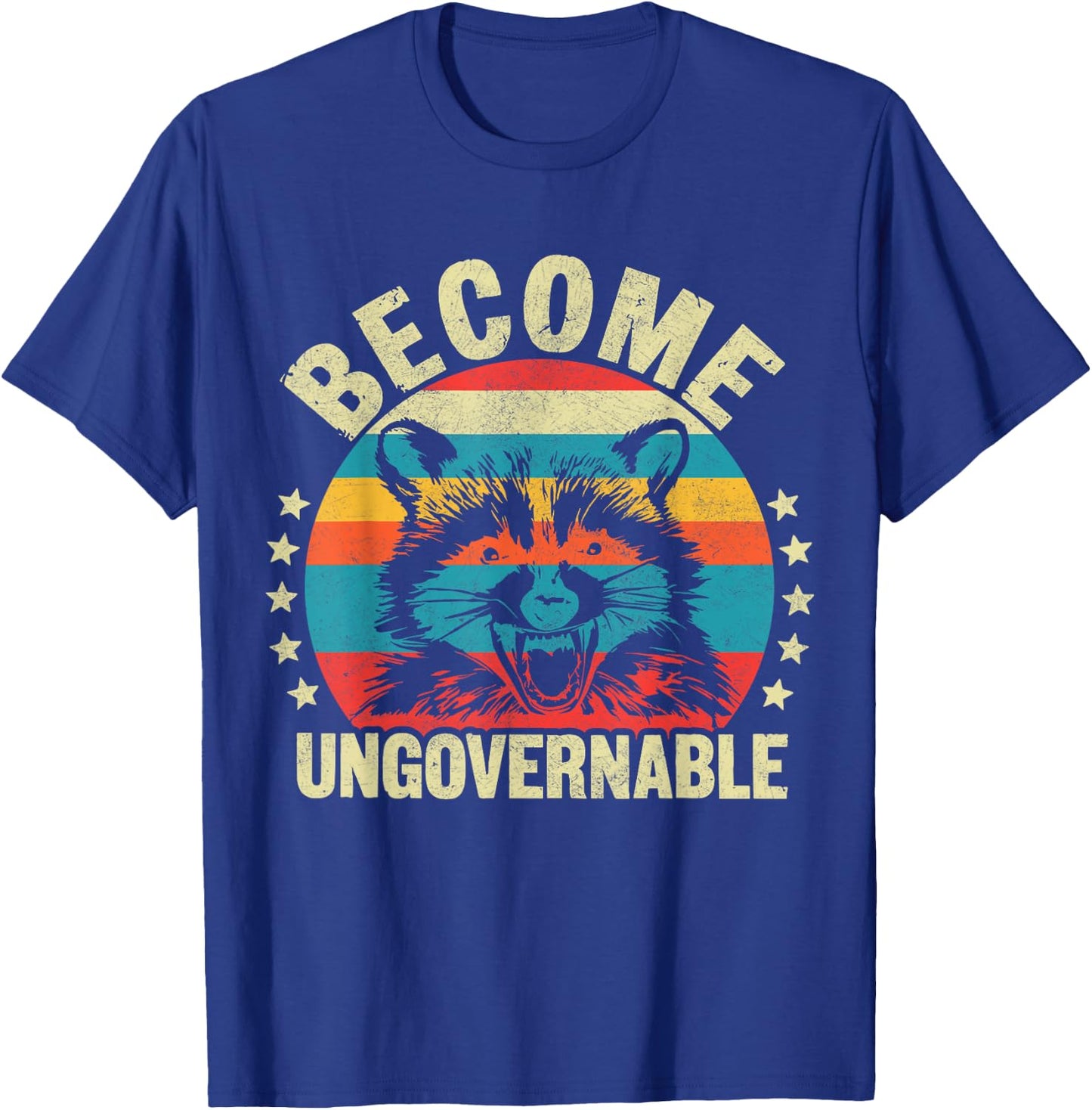 Raccoon Become Ungovernable T-Shirt - T-Shirt | Royal