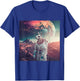Astronaut Llama in Space T-Shirt - T-Shirt | Royal