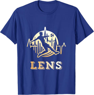 Lensois Football Lens Supporter Gift, Black, S T-Shirt - T-Shirt | Royal