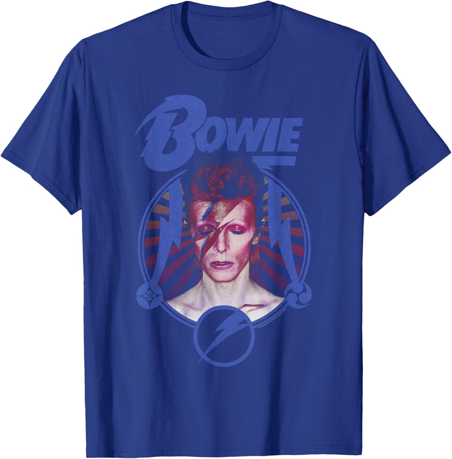 David Bowie - Lightning Blue , Black, S T-Shirt - T-Shirt | Royal