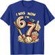 I was 6 Now I'm 7 Seven Year Old Boys Baseball Birthday T-Shirt - T-Shirt | Royal
