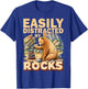 Easily Distracted By Rocks Bear Geology Rock Collecting T-Shirt - T-Shirt | Royal
