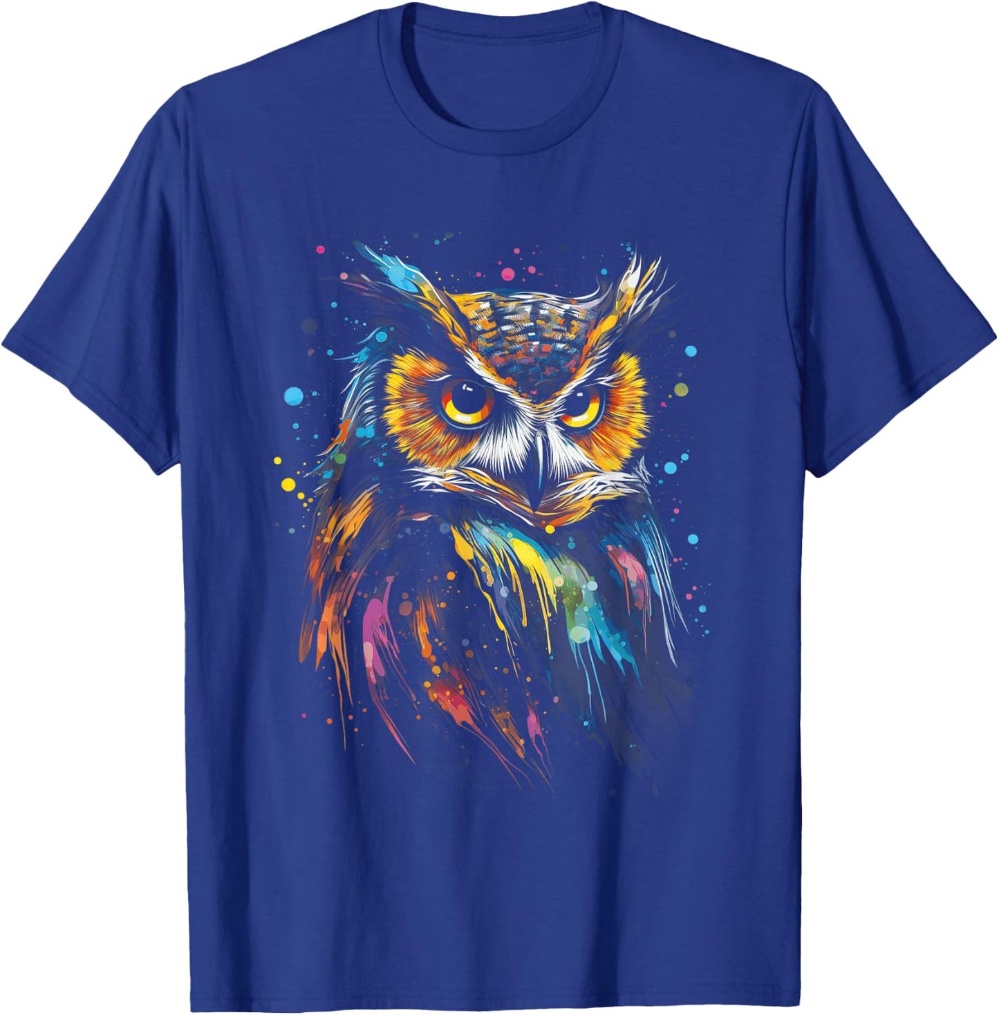 Artwork Fantasy Women's Owl Bird , Black, Small T-Shirt - T-Shirt | Royal