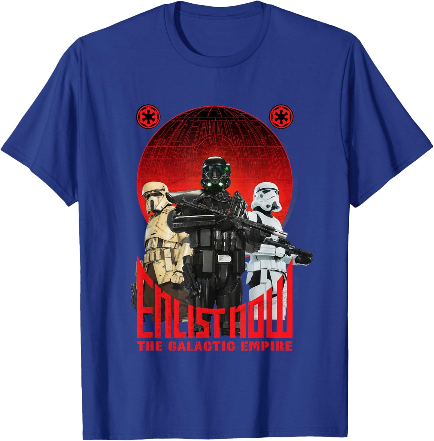 Star Wars Rogue One Enlist Now Galactic Empire Propaganda T-Shirt - T-Shirt | Royal