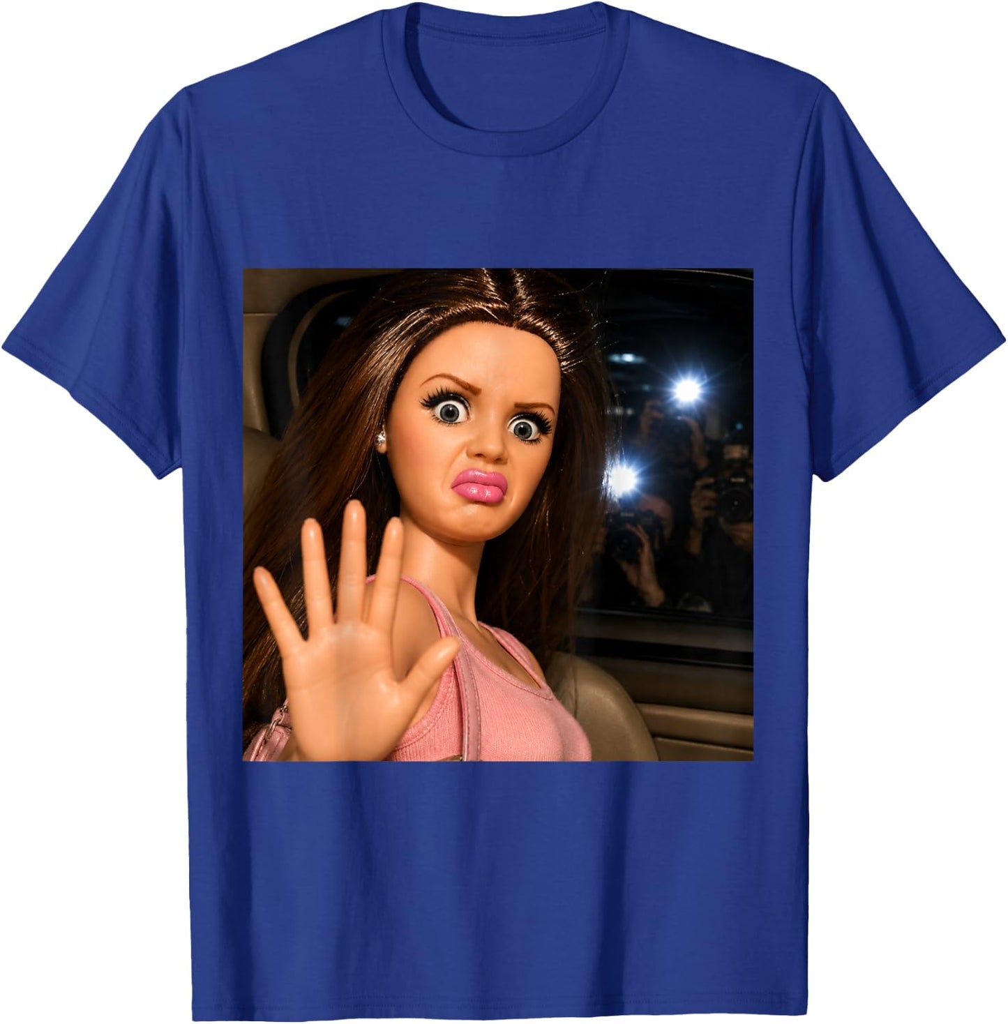 Funny Disgusting Girl face Meme Y2K Hilarious Sarcastic Gift T-Shirt - T-Shirt | Royal