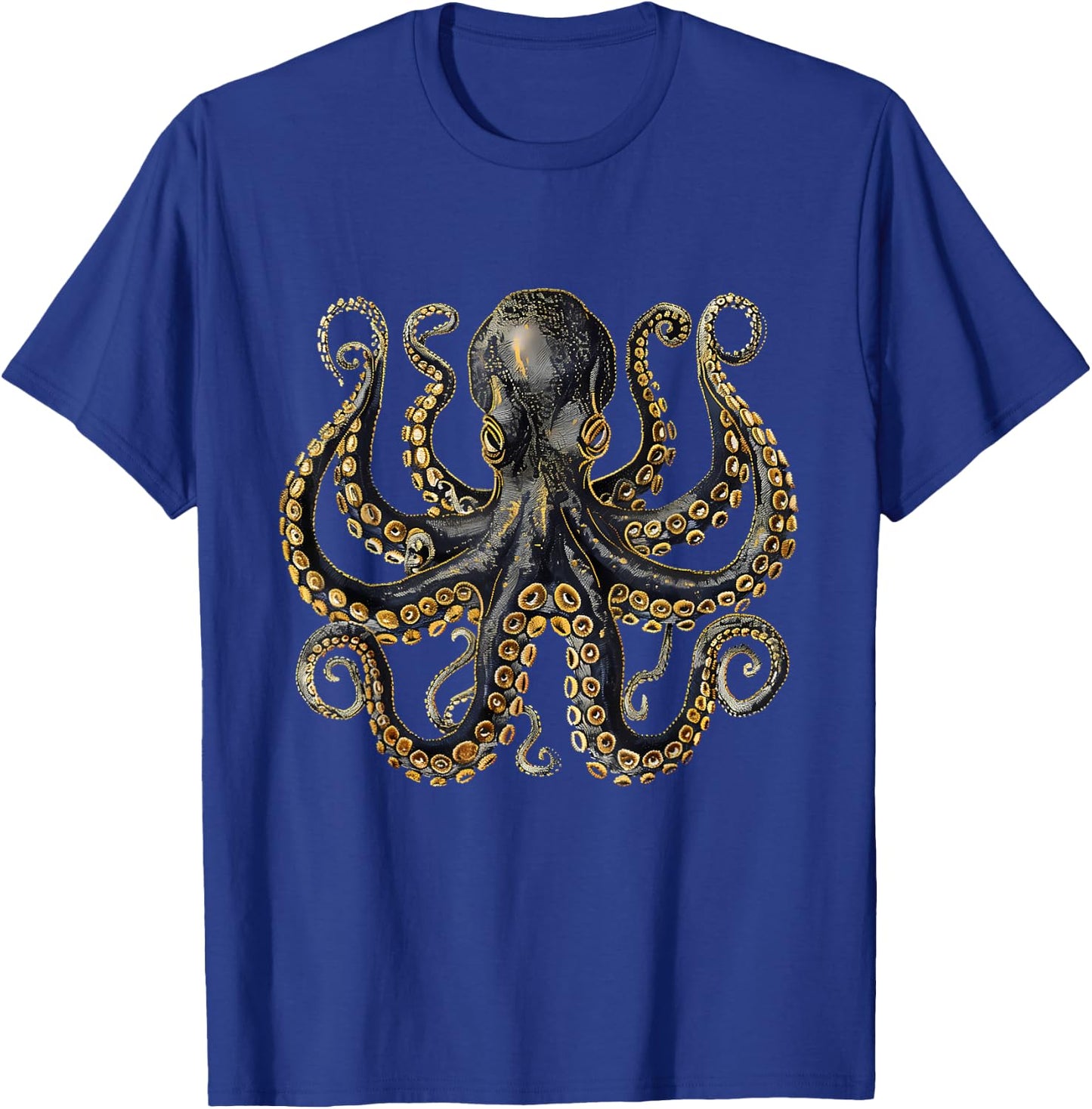 Kraken Cthulhu Motif Sea Creature Sea Ocean Octopus Artwork T-Shirt - T-Shirt | Royal
