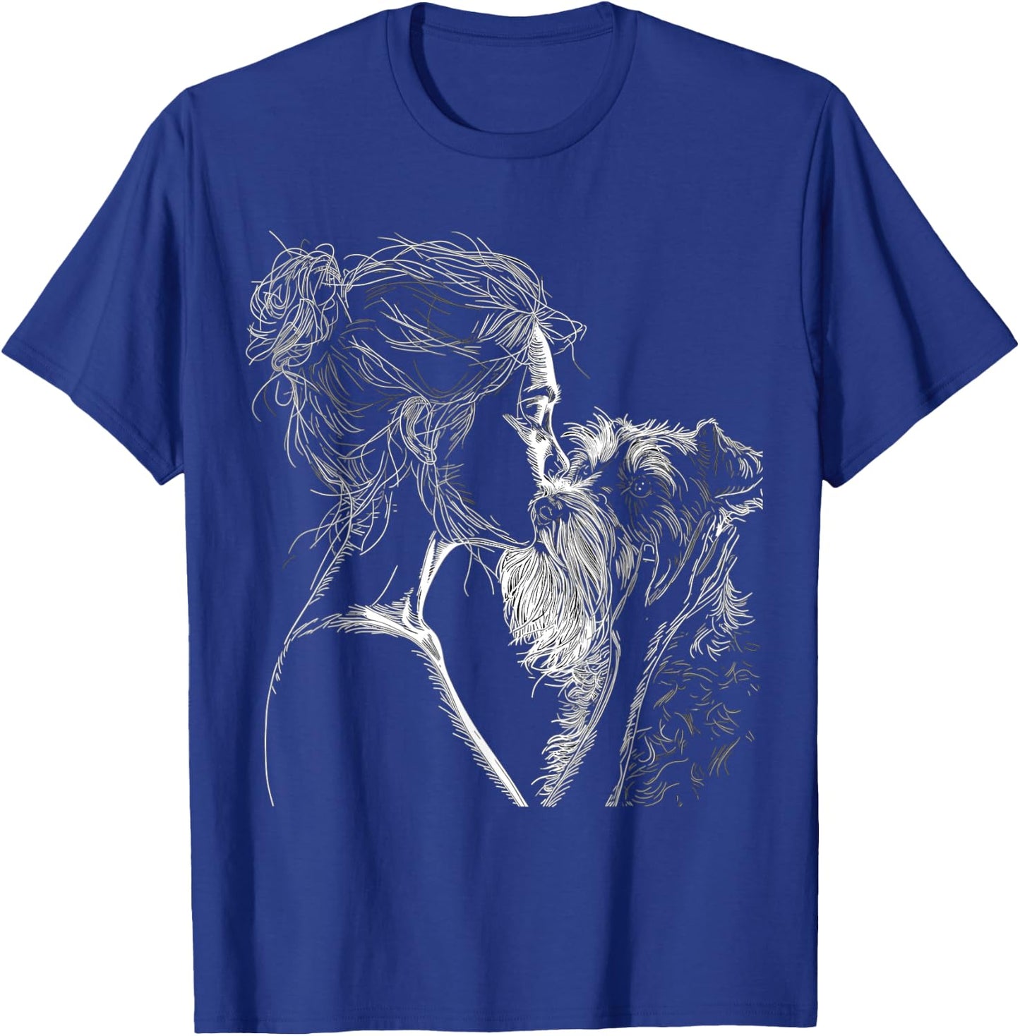 Schnauzer Mom Dog Art Schnauzer Lover Mother's Day T-Shirt - T-Shirt | Royal
