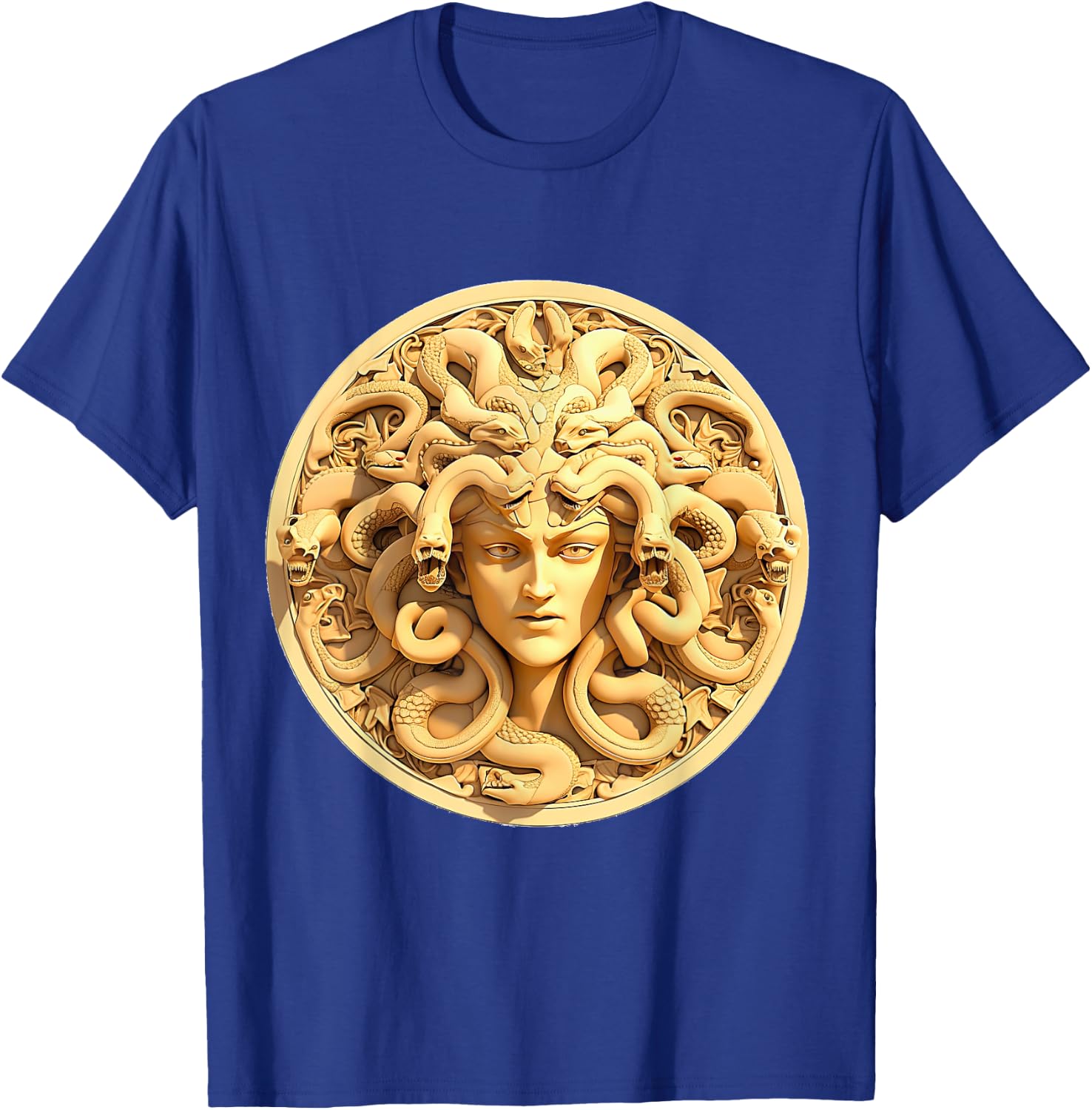 Medusahead Greek Mythology Ancient Snake Hair T-Shirt - T-Shirt | Royal