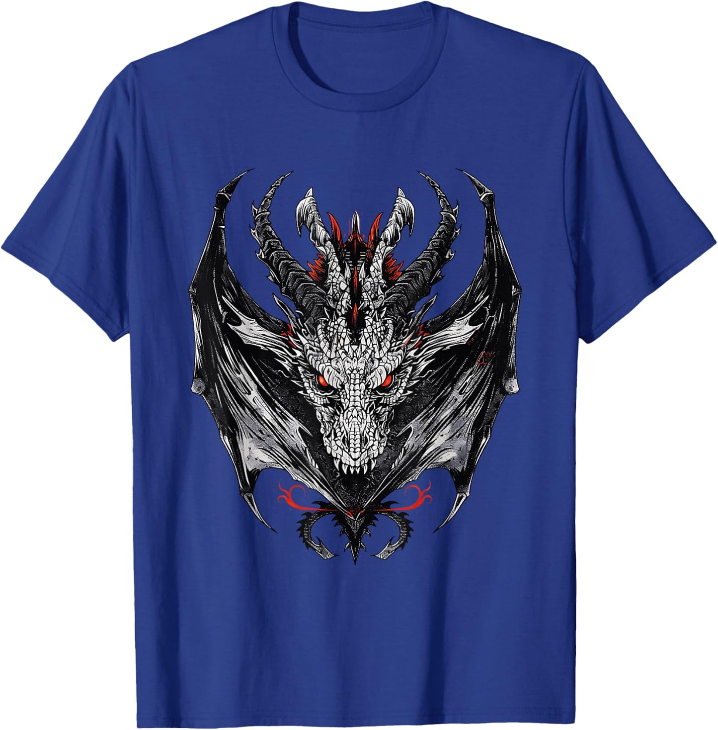 Dragon Head Fantasy Dragoncore Aesthetic T-Shirt - T-Shirt | Royal