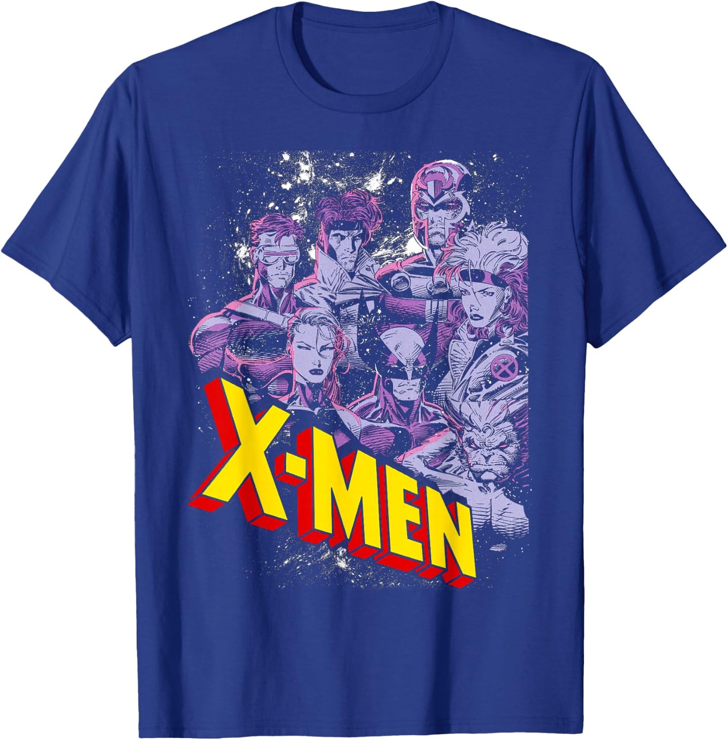 Marvel X-Men Vintage Team Retro Graphic T-Shirt - T-Shirt | Royal