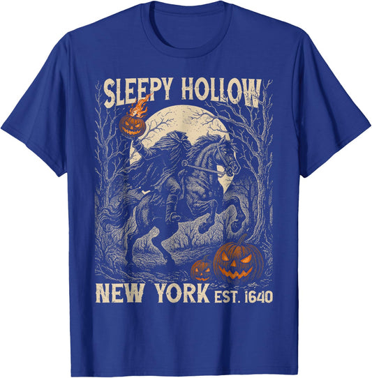 Legend of Sleepy Hollow Bookish Halloween Headless Horseman T-Shirt - T-Shirt | Royal
