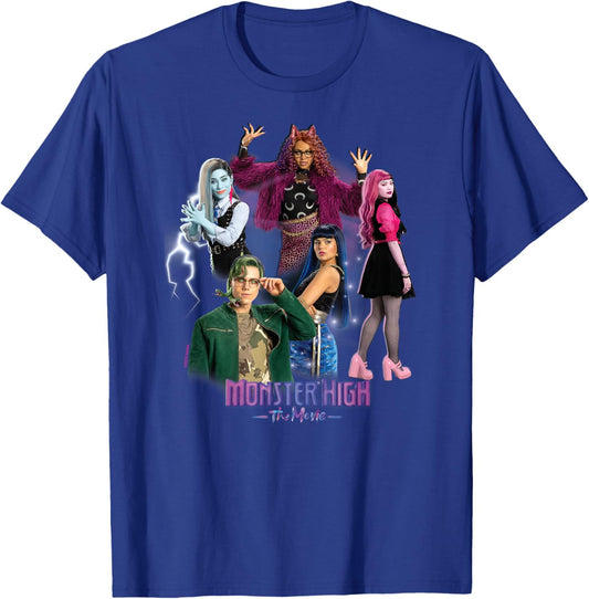 Monster High - MH Logo and Group , black T-Shirt - T-Shirt | Royal