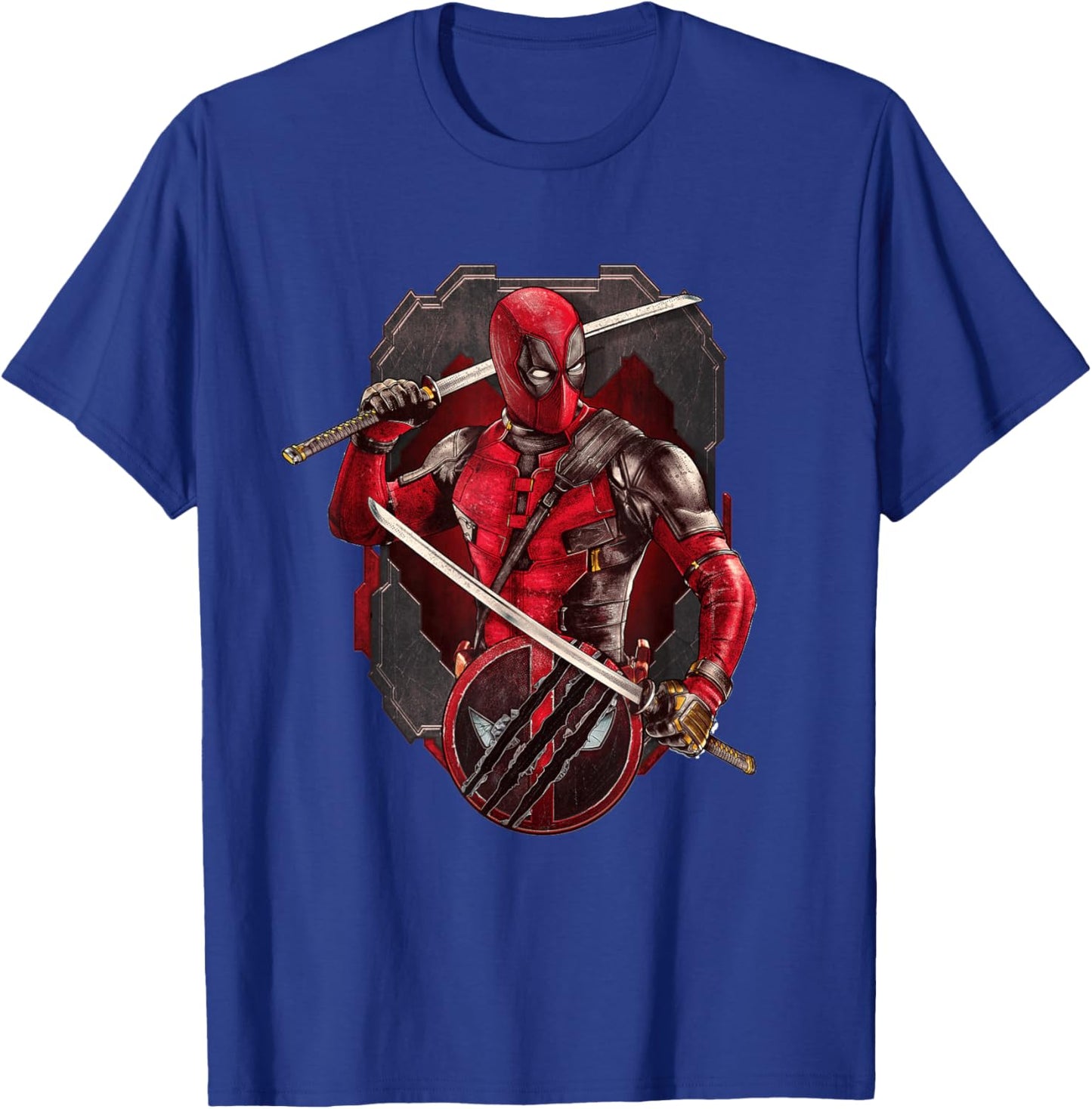 Marvel Studios Deadpool & Wolverine Merc with Katanas T-Shirt - T-Shirt | Royal