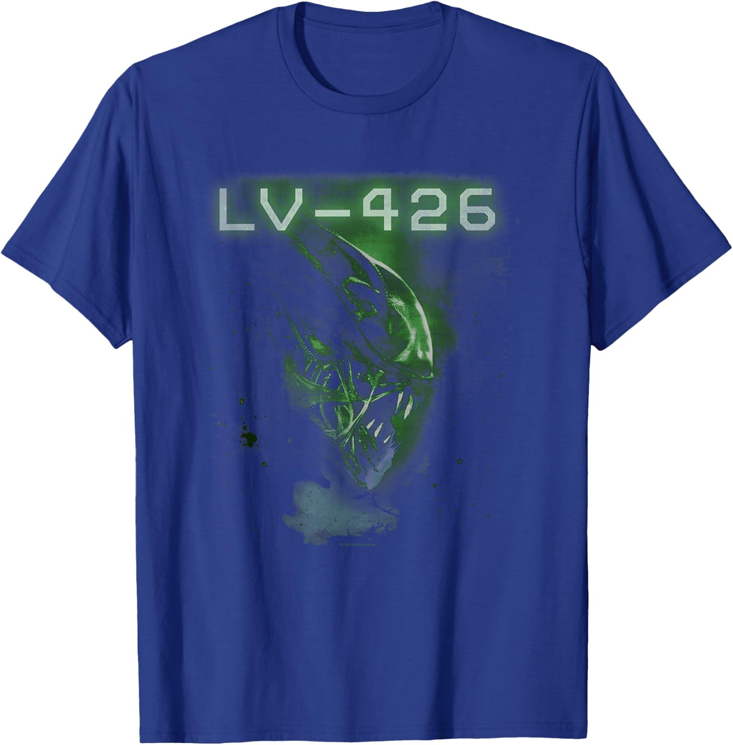 Aliens Lv-426 Iconic Angry Xenomorph Profile Chest Portrait T-Shirt - T-Shirt | Royal