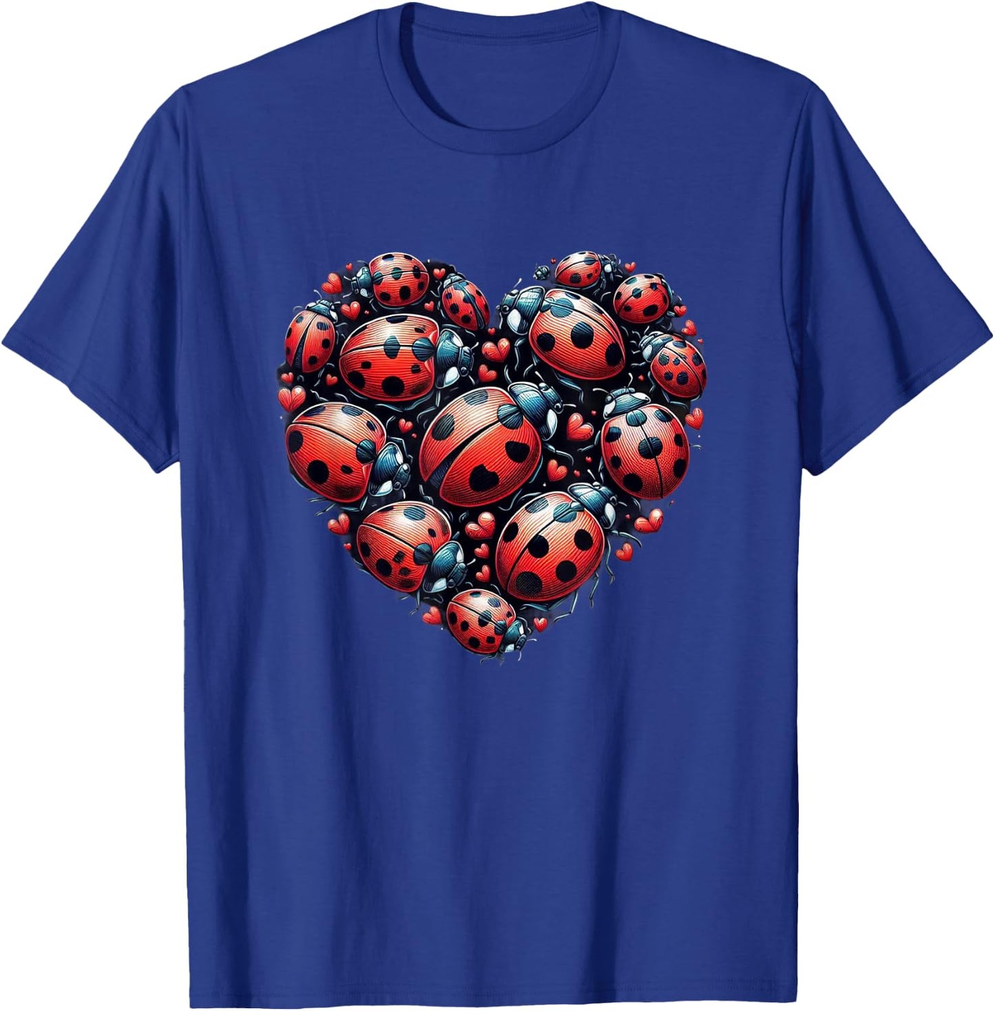 Lady Bugs Love Spiritual Colorful Lady Bugs Art Insects T-Shirt - T-Shirt | Royal