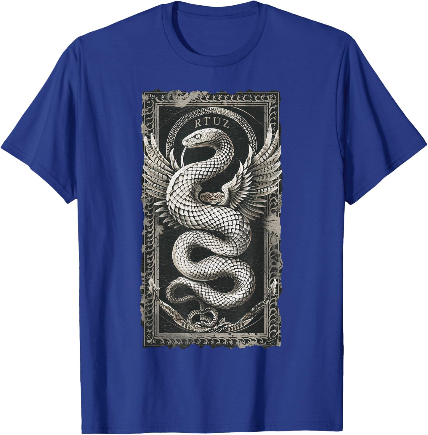 Vintage Retro Y2K Hip Hop Snake Urban Streetwear Snake T-Shirt - T-Shirt | Royal