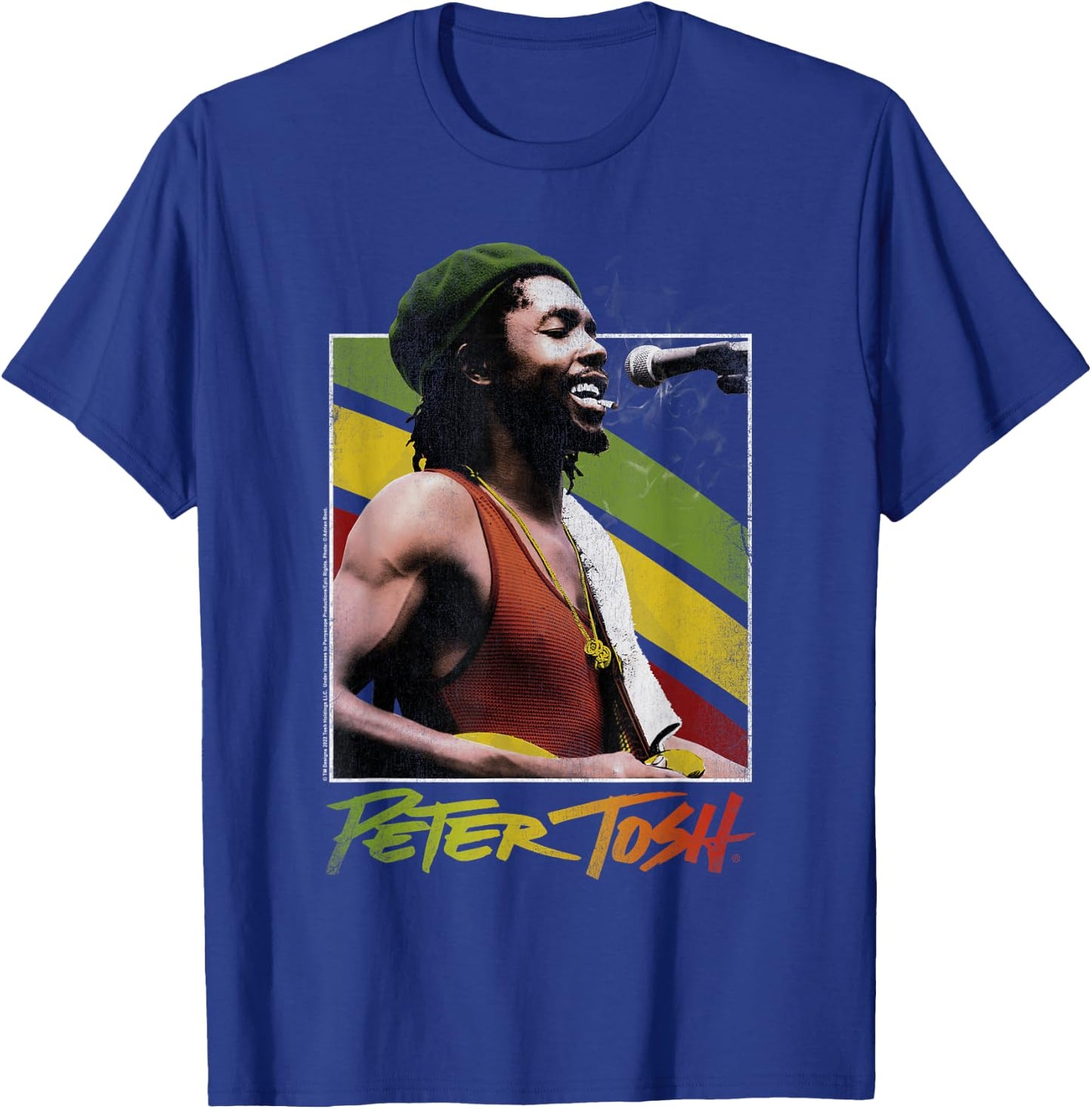 Peter Tosh NY 1978 T-Shirt - T-Shirt | Royal