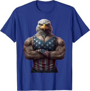 Buff American Eagle USA T-Shirt - T-Shirt | Royal