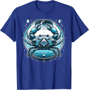 Signe astrologique du Cancer Astrologie , Black, S T-Shirt - T-Shirt | Royal
