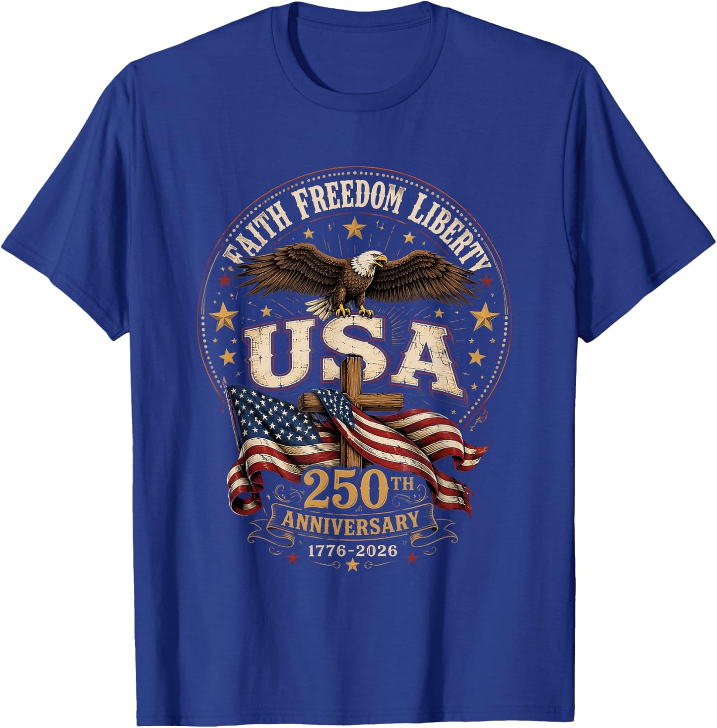 USA 250th Anniversary T-Shirt - T-Shirt | Royal