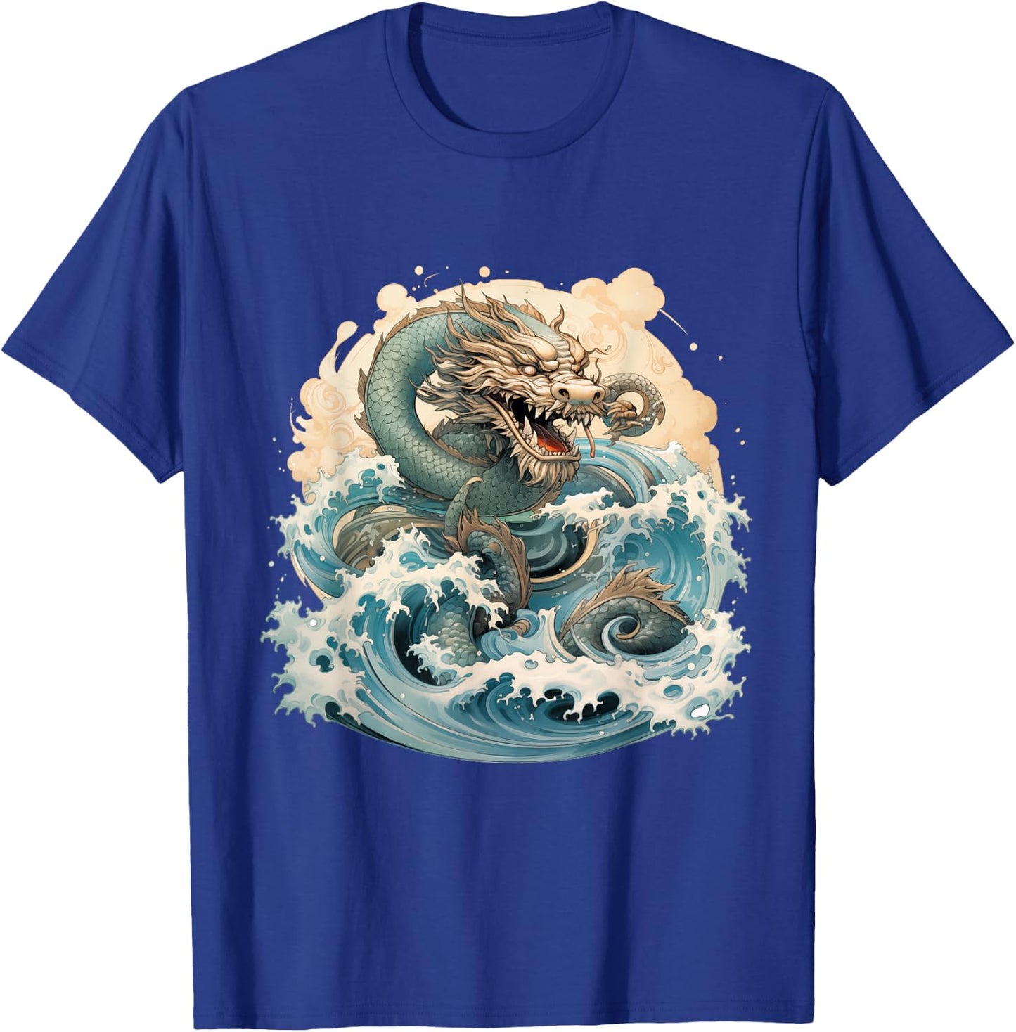 Astrological Dancing Lunar Water Dragon T-Shirt - T-Shirt | Royal