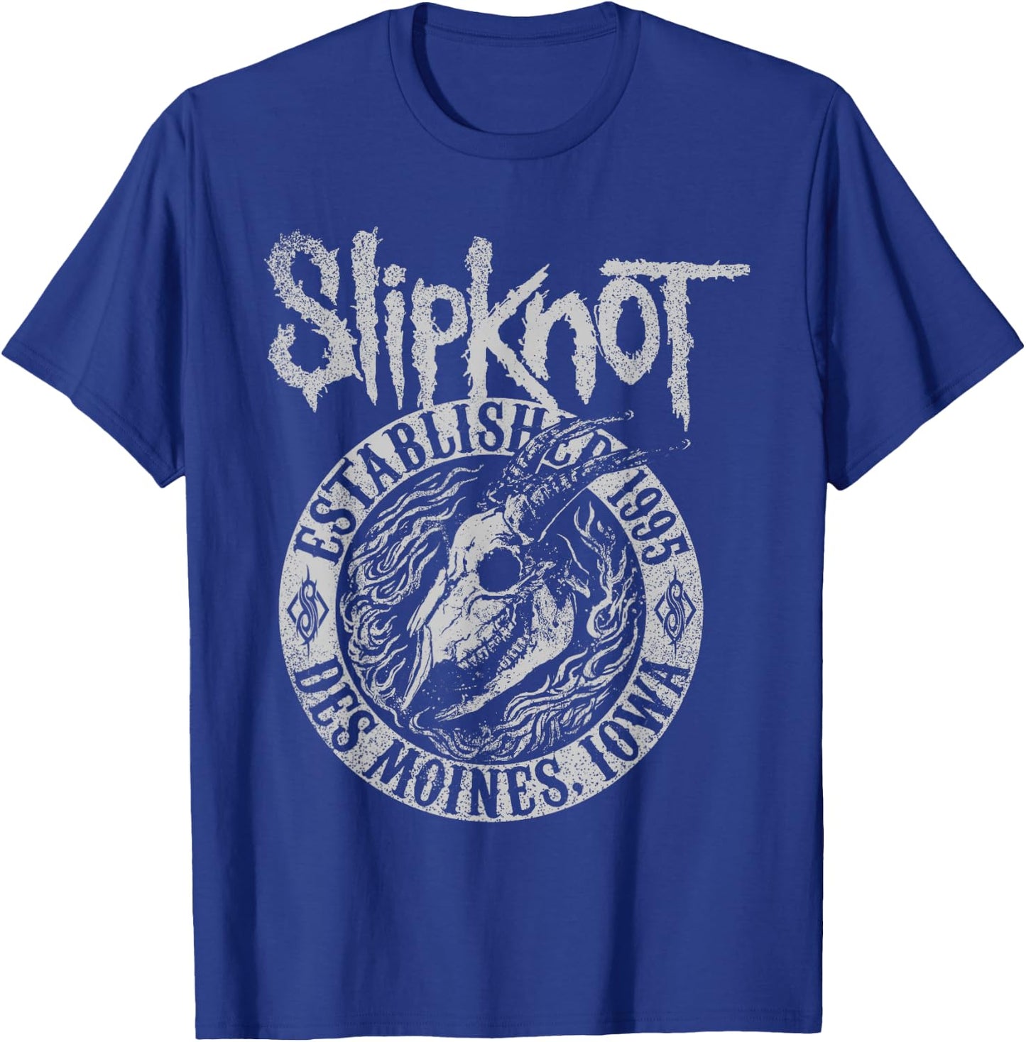 Slipknot Official Goat Flames , Black T-Shirt - T-Shirt | Royal