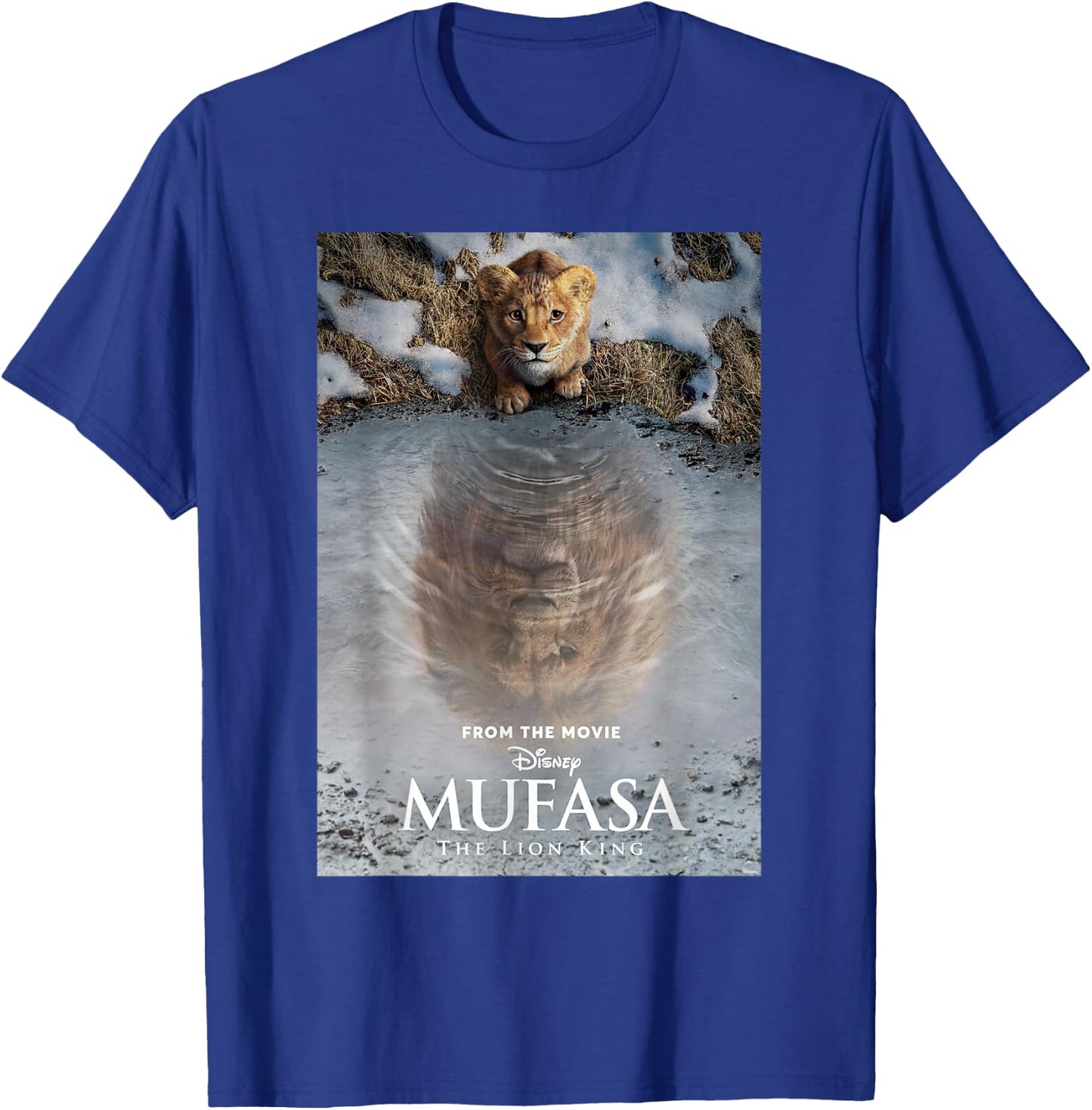 Disney Mufasa: The Lion King the Official Movie Poster Art , black T-Shirt - T-Shirt | Royal