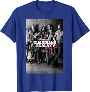 Marvel Guardians of The Galaxy Vol. 2 Group Shot Poster T-Shirt - T-Shirt | Royal