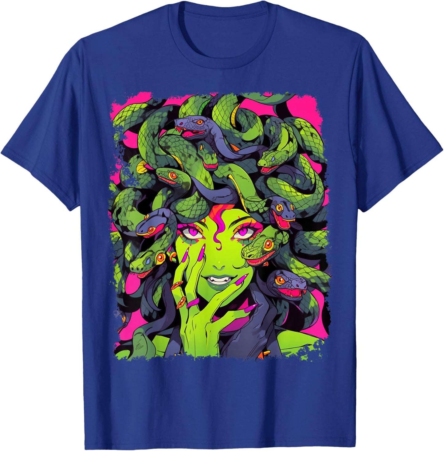 Feminine Greek Mythology Goddess Sexy Medusa Snakes Hair T-Shirt - T-Shirt | Royal