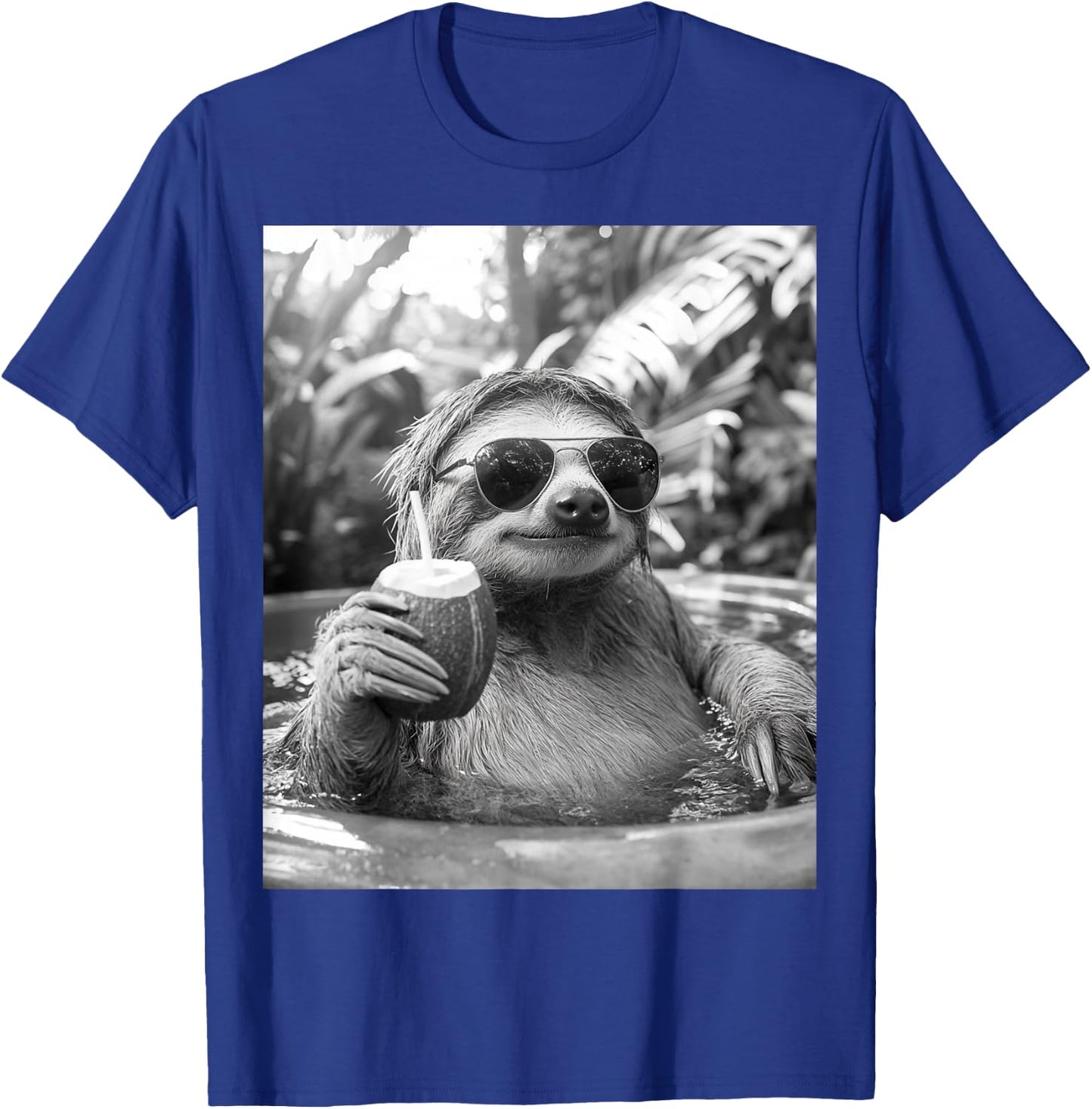 Cool Sloth Selfie T-Shirt - T-Shirt | Royal