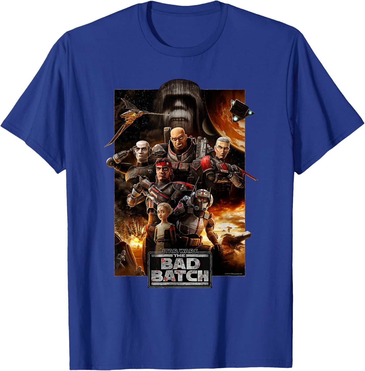 Star Wars The Bad Batch Series Poster T-Shirt - T-Shirt | Royal