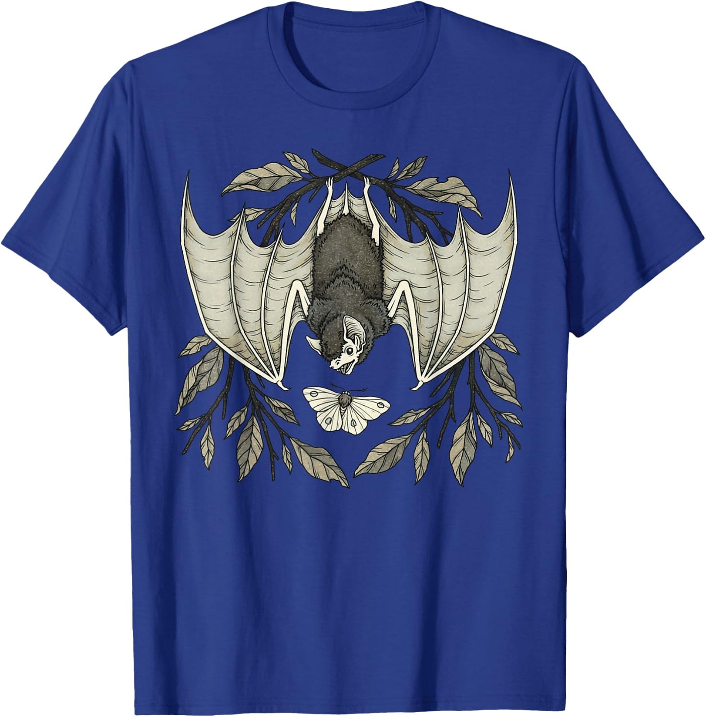 Gothic Bat Moth Alternative Witchcraft Occult Dark Academia T-Shirt - T-Shirt | Royal
