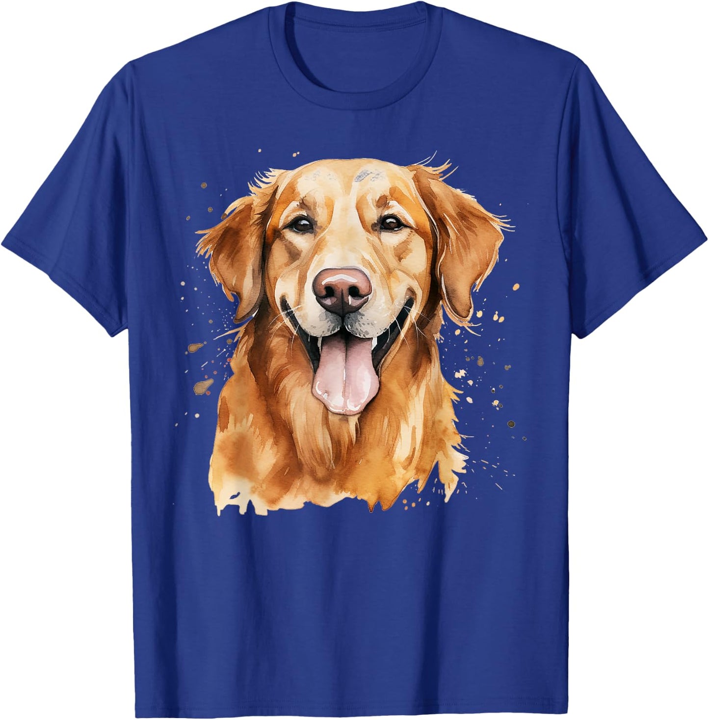 Watercolor Golden Retriever T-Shirt - T-Shirt | Royal