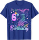 It's My 6th Birthday Mermaid Girl Theme 6 Years Old T-Shirt - T-Shirt | Royal