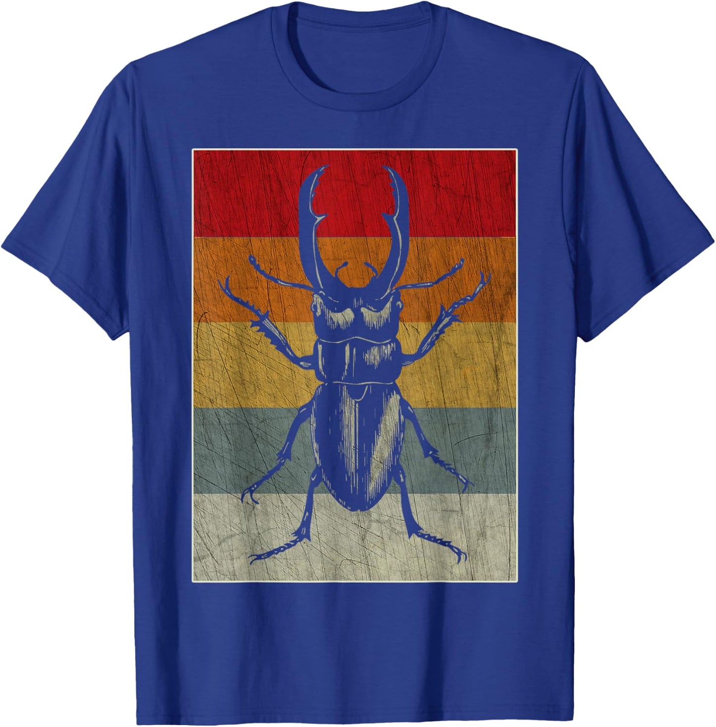Retro Bug Insect T Shirt - Cool Vintage Style Gift T-Shirt - T-Shirt | Royal
