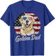 Golden Dad White English Cream Golden Retriever Dog Father T-Shirt - T-Shirt | Royal