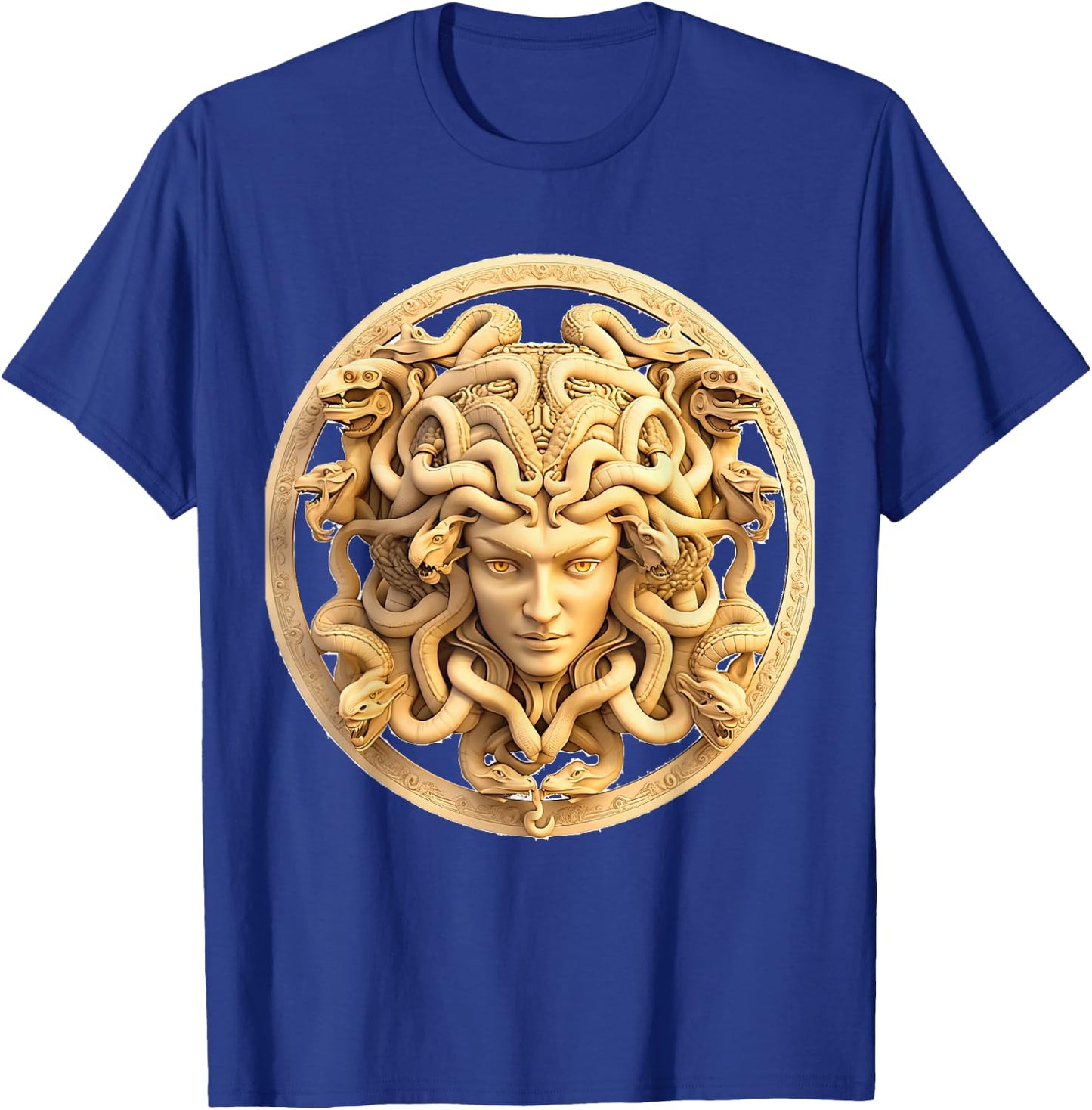 medusahead Greek Mythology Ancient Snake Hair T-Shirt - T-Shirt | Royal