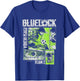 Blue Lock Yoichi Isagi Split Soccer Panels , Black, S T-Shirt - T-Shirt | Royal