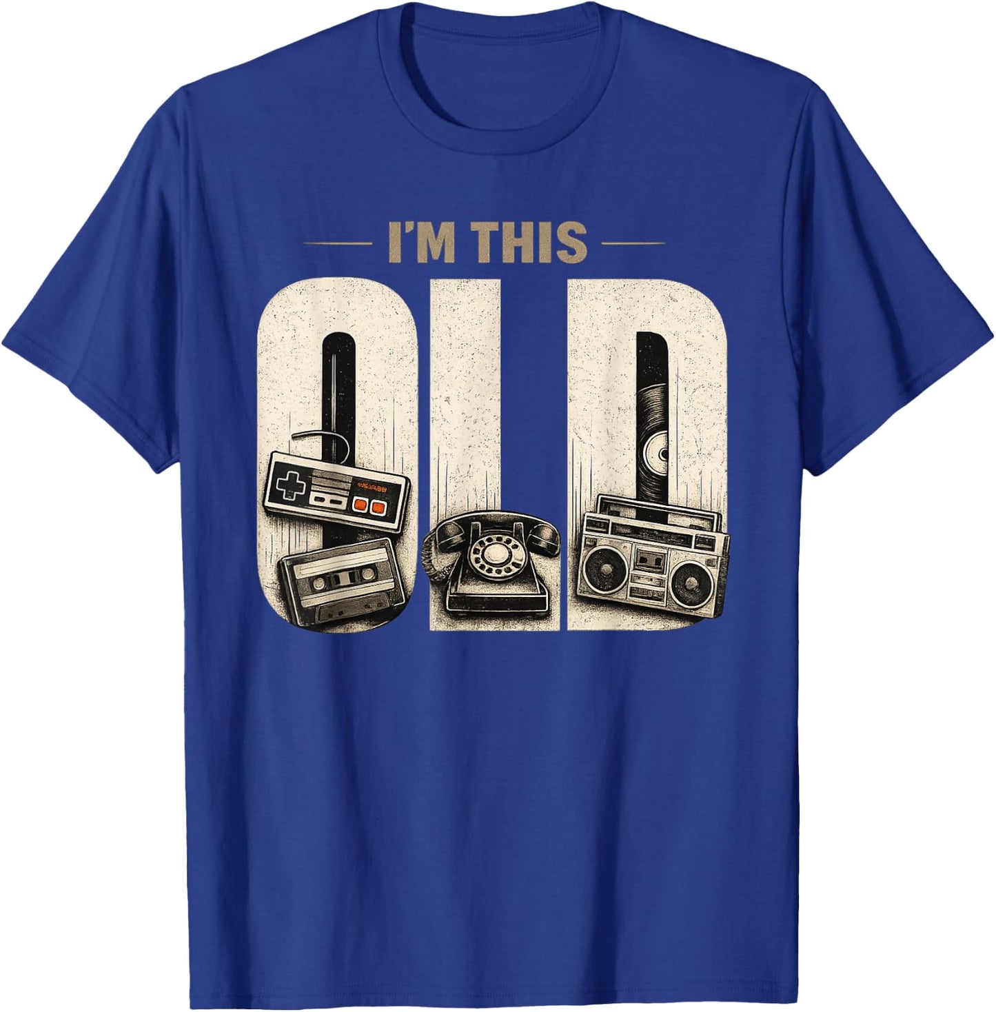 I'm This Old Funny Vintage T-Shirt - T-Shirt | Royal