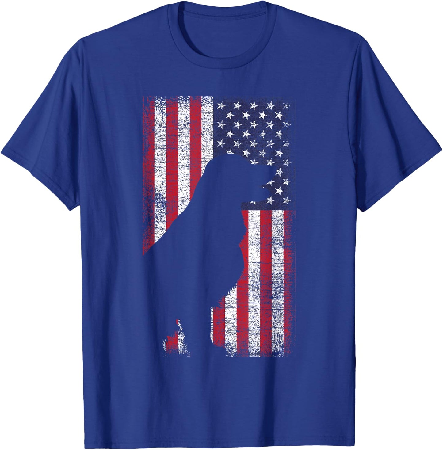 USA Labrador Flag T-Shirt - T-Shirt | Royal