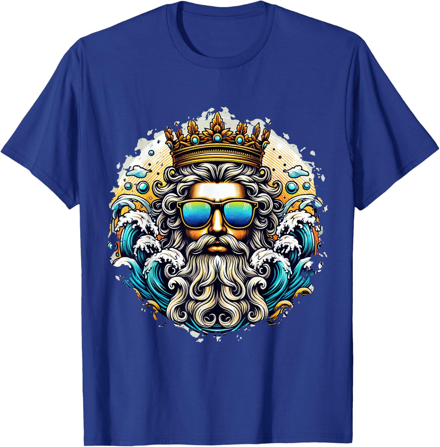 Poseidon Gangsta Costume Trident God Ancient Greek , black T-Shirt - T-Shirt | Royal