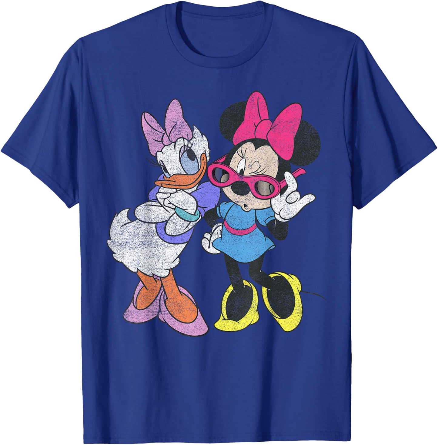 Disney Mickey And Friends Daisy & Minnie Fashion Short Sleeve T-Shirt - T-Shirt | Royal