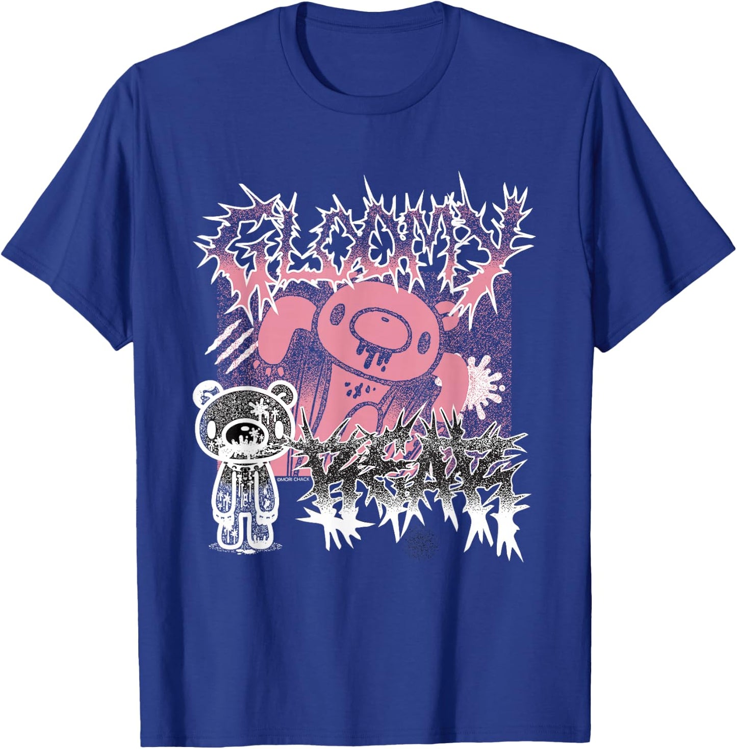 Gloomy Bear The Naughty Grizzly Metal Band Text Anime Manga T-Shirt - T-Shirt | Royal